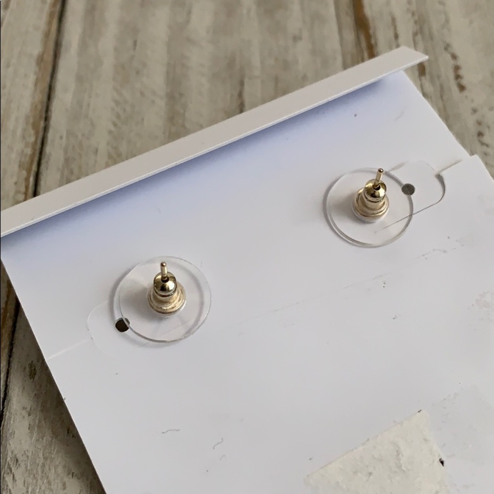 Kendra Scott Temple Stud Earrings Gold NEW - Picture 2 of 8